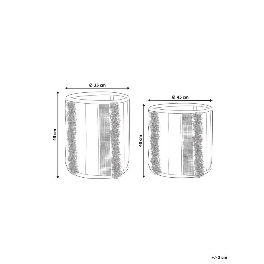 Beliani Korb en Coton Boho KOTKAI  