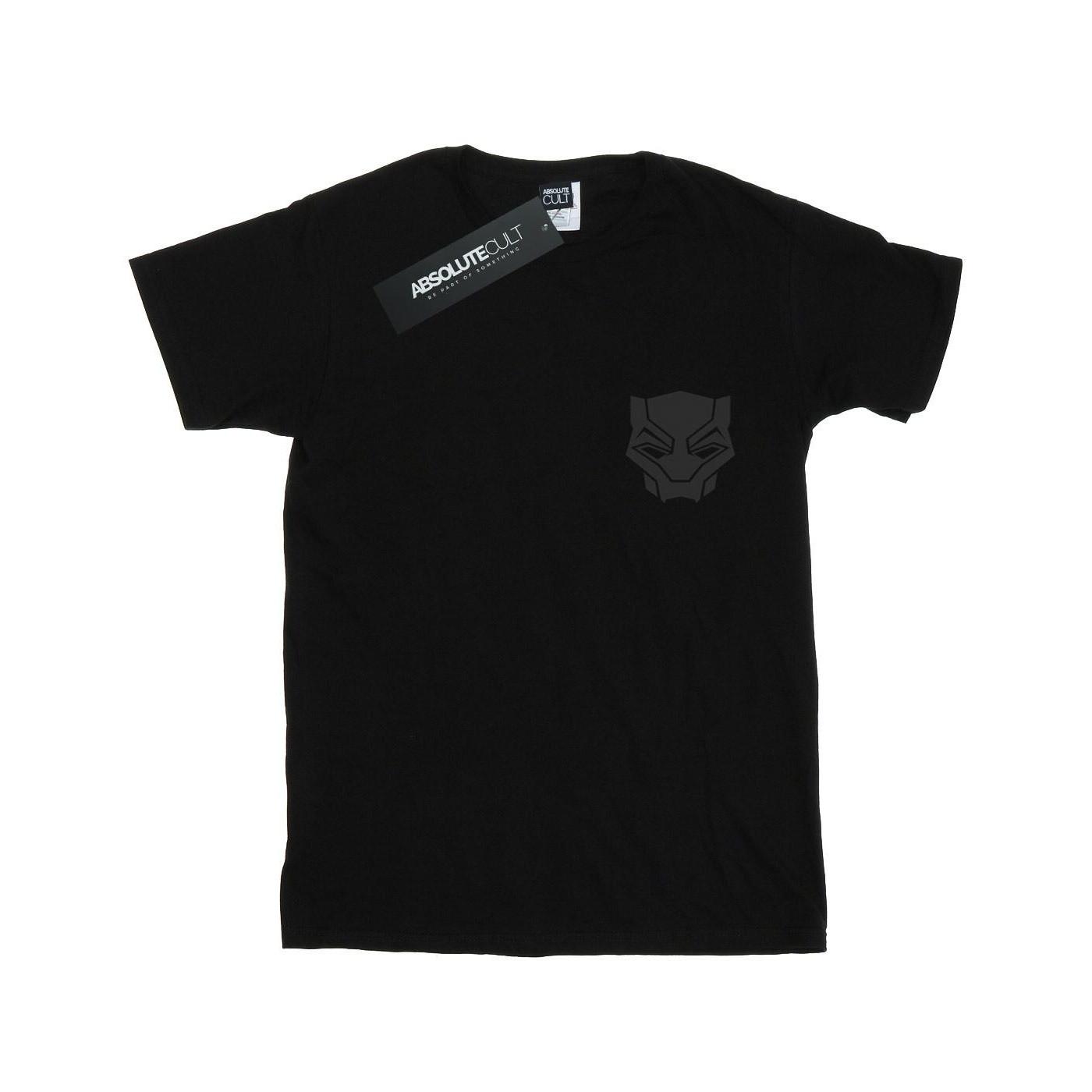 Image of Black Panther Black On Black Chest Print Tshirt Unisex Schwarz 116
