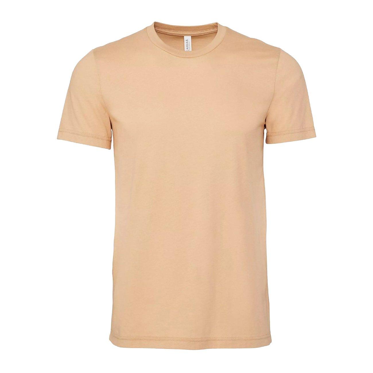 Image of Canvas Jersey Tshirt, Kurzarm Herren Sand XL