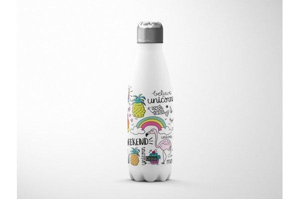 Image of Thermosflasche 500ml ID0009 Einhorn Thermosflasche 500ml ID0009 Einhorn