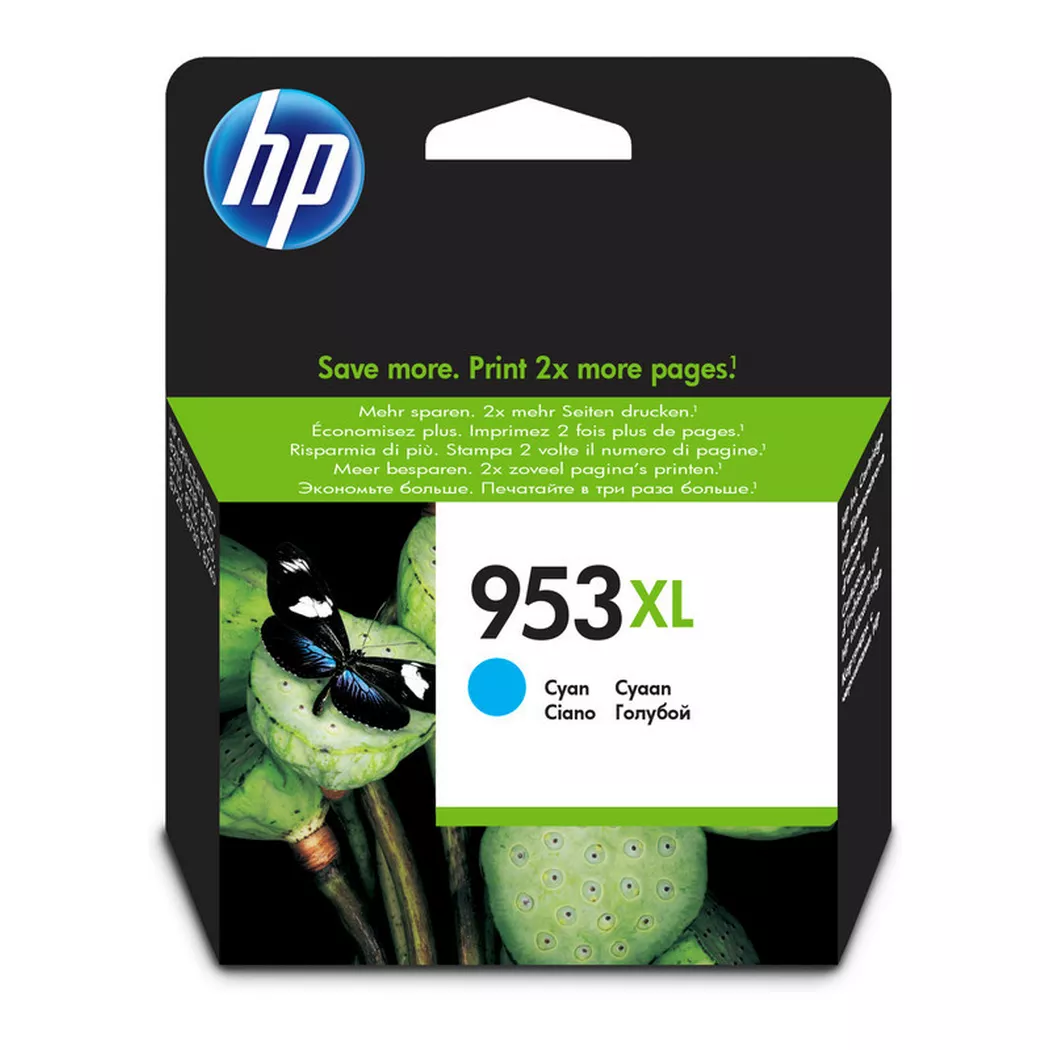 Hewlett-Packard – HP Tintenpatrone 953XL cyan F6U16AE OfficeJet Pro 8710 1600 S., One Size