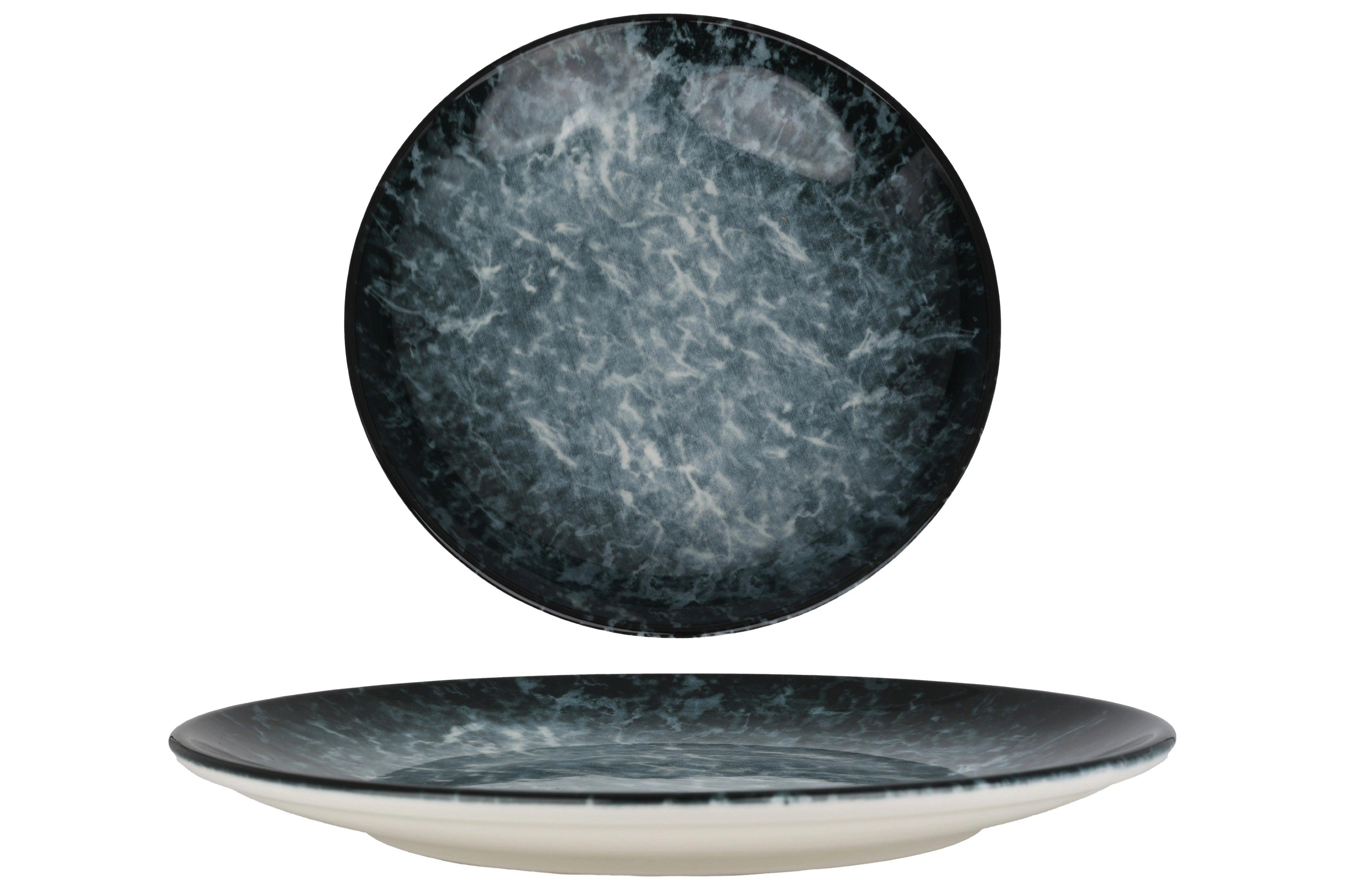 Image of Speiseteller - Sepia - Porzellan - 6er Set Unisex Blau ONE SIZE