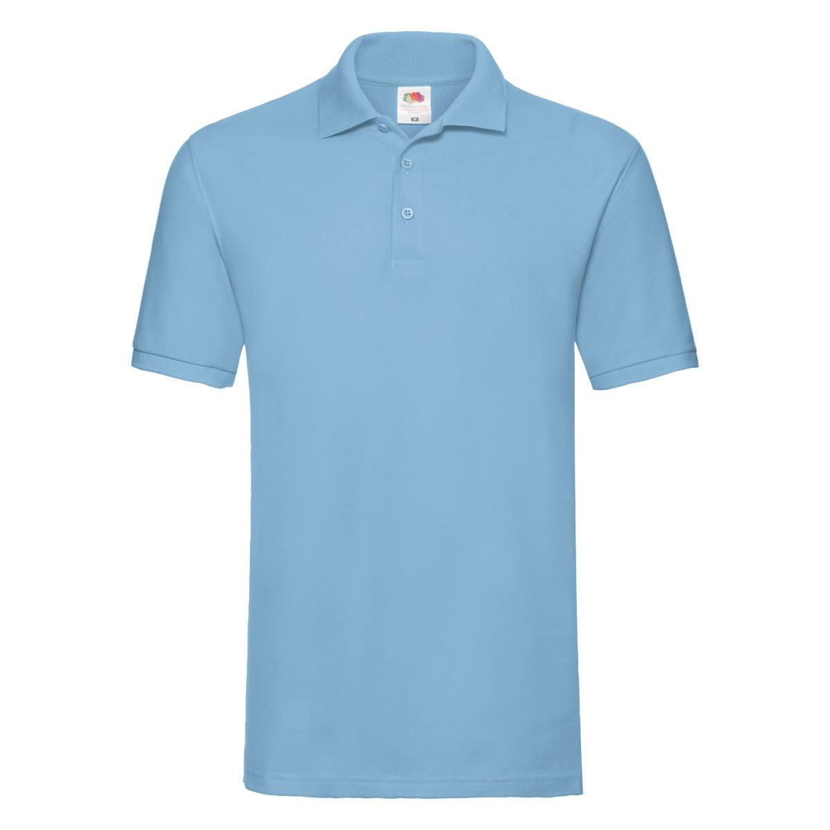 Image of Premium Poloshirt Herren Himmelblau S