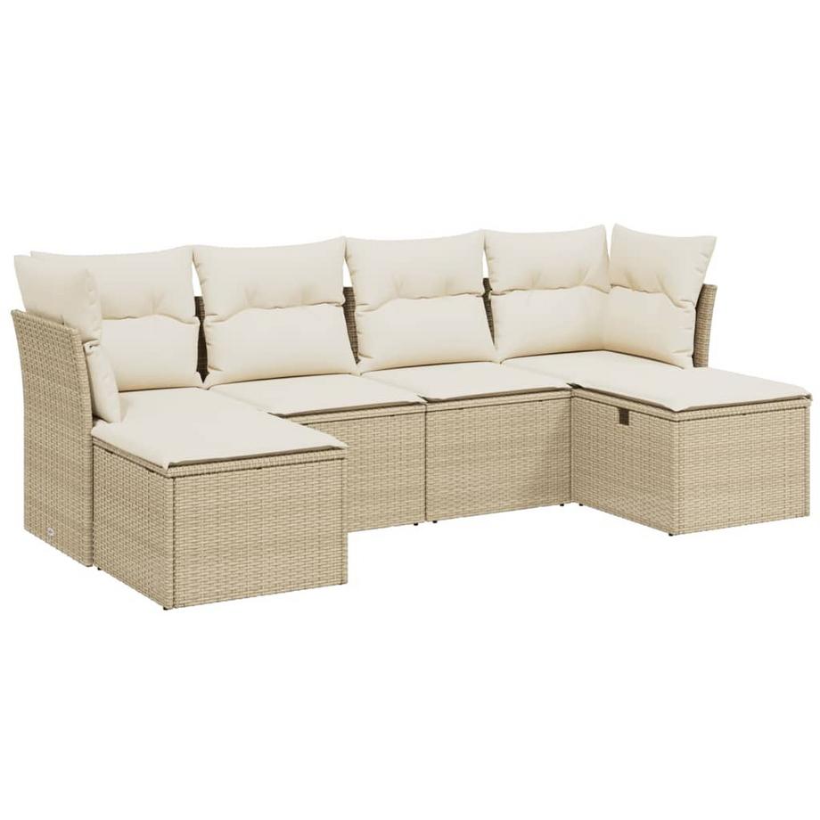 set divano da giardino Polirattan