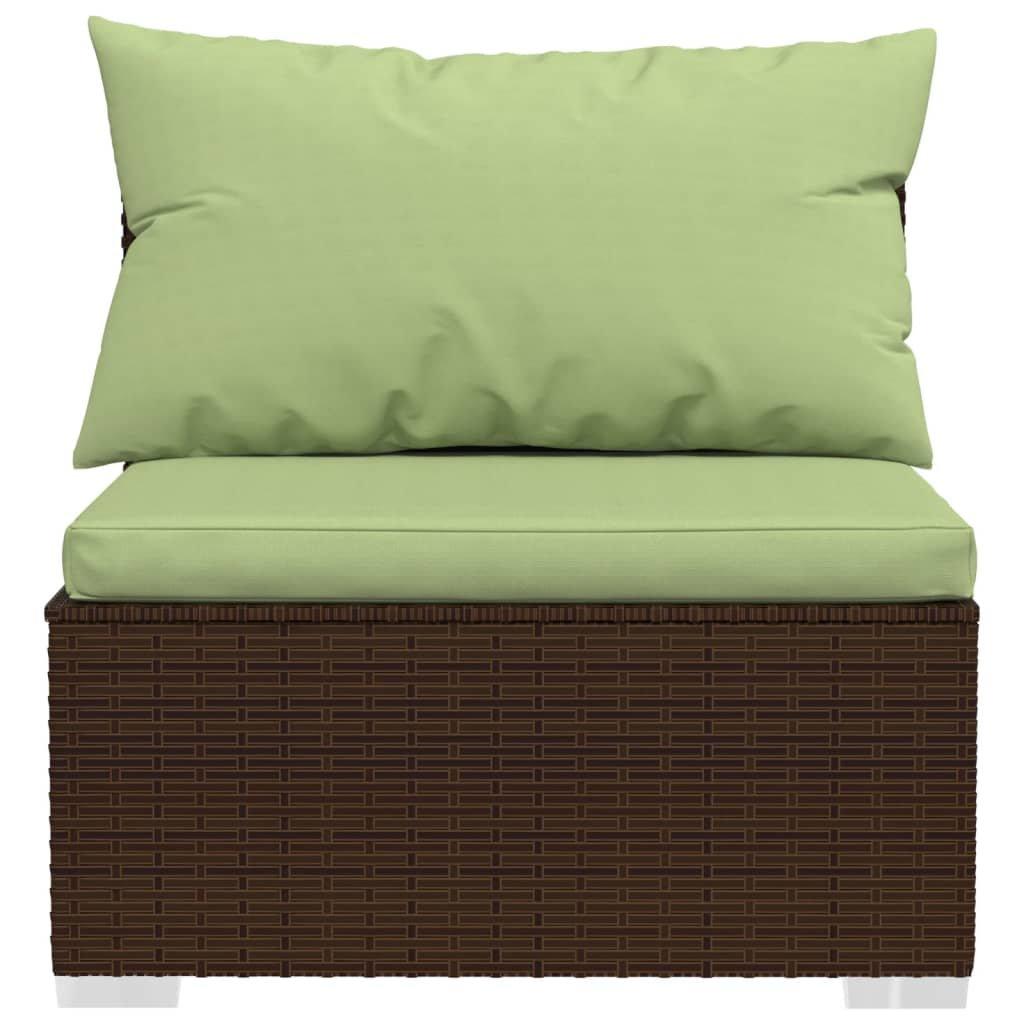 VidaXL set lounge giardino Polirattan  