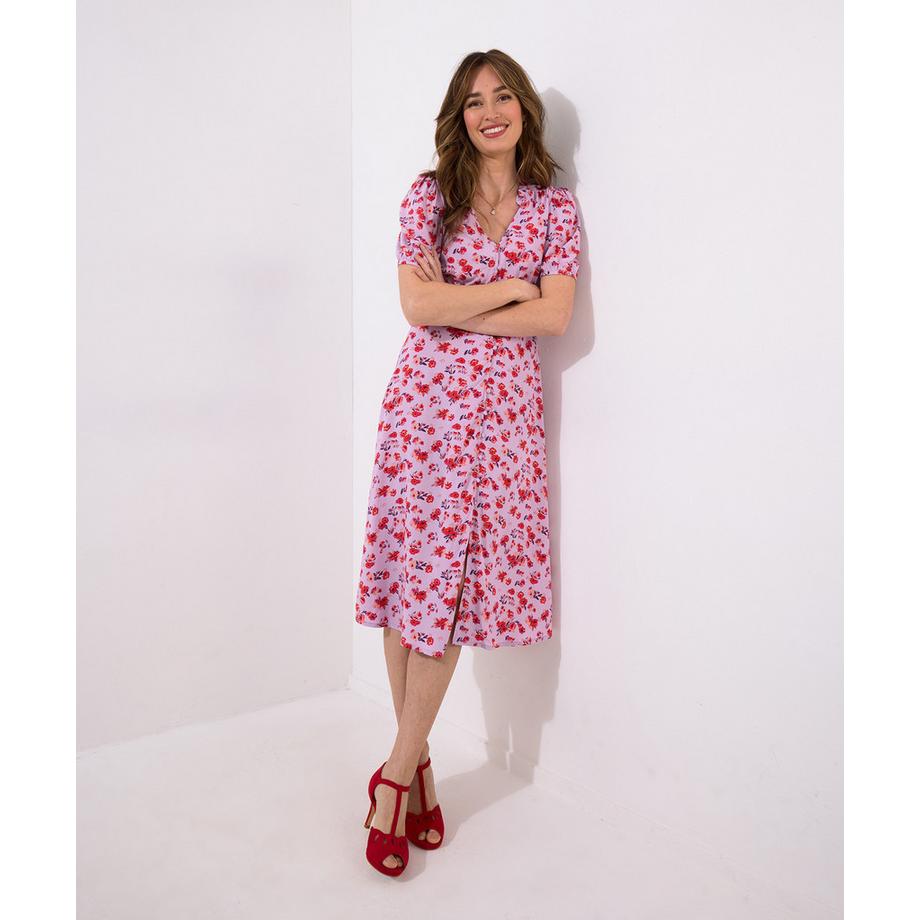 Joe Browns Robe Midi Fleurs Col V  