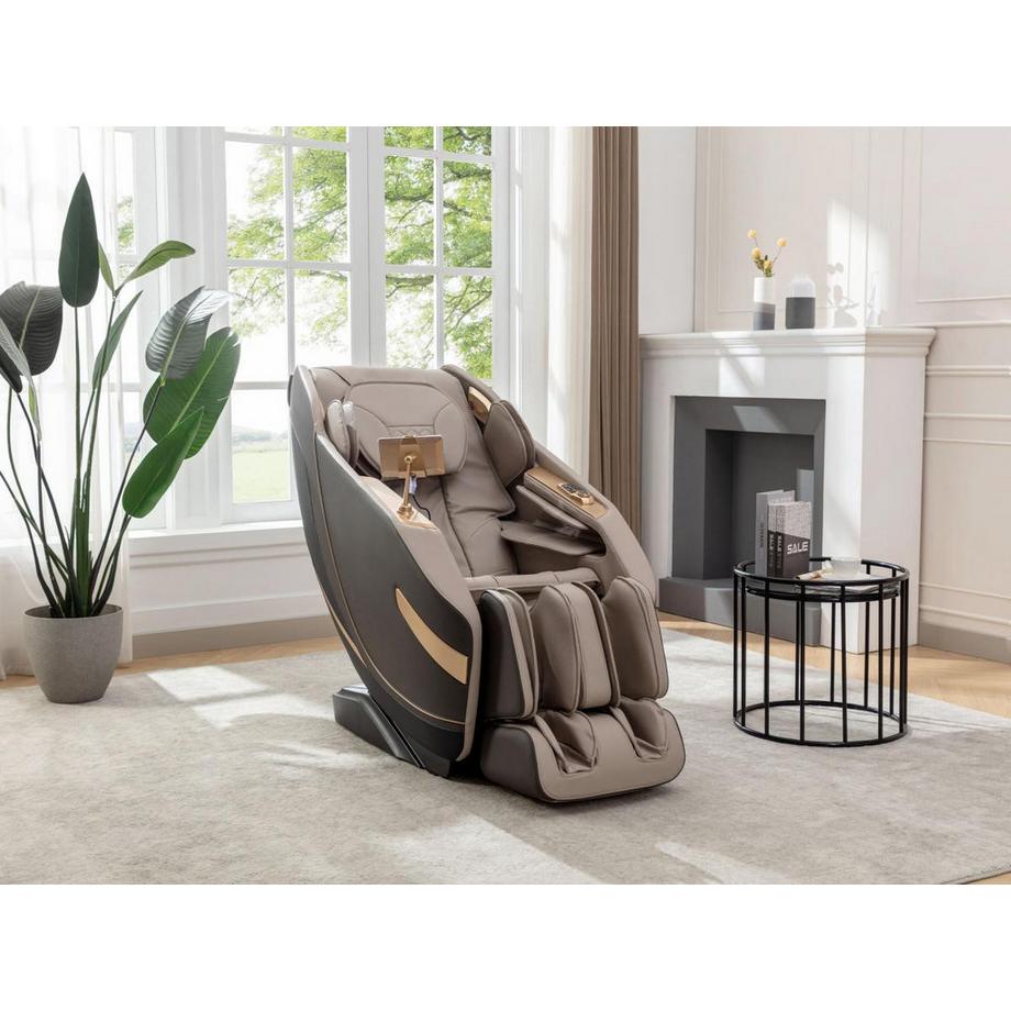 Vente-unique  Massagesessel - Kunstleder - Zero-Gravity-System - Beige - MOWATA 