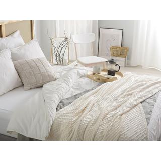 Beliani SAMUR Couverture Douillette Scandinave en Polyester  