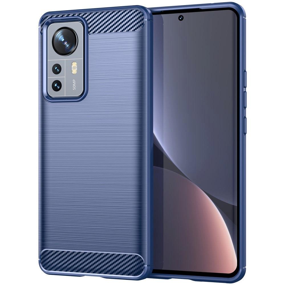 Cover-Discount  Xiaomi 12 Pro - Metall Carbon Look Hülle 