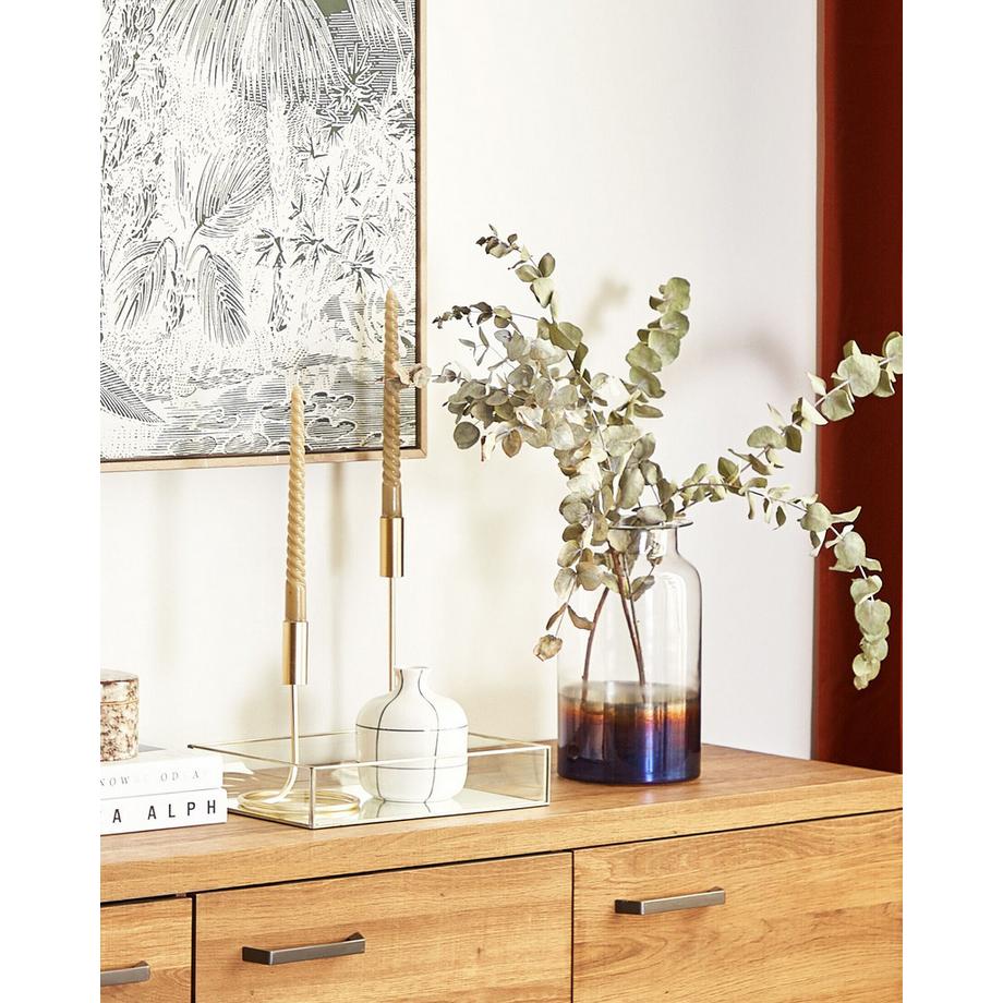 Beliani Vase à fleurs en Verre Moderne BHATURE  