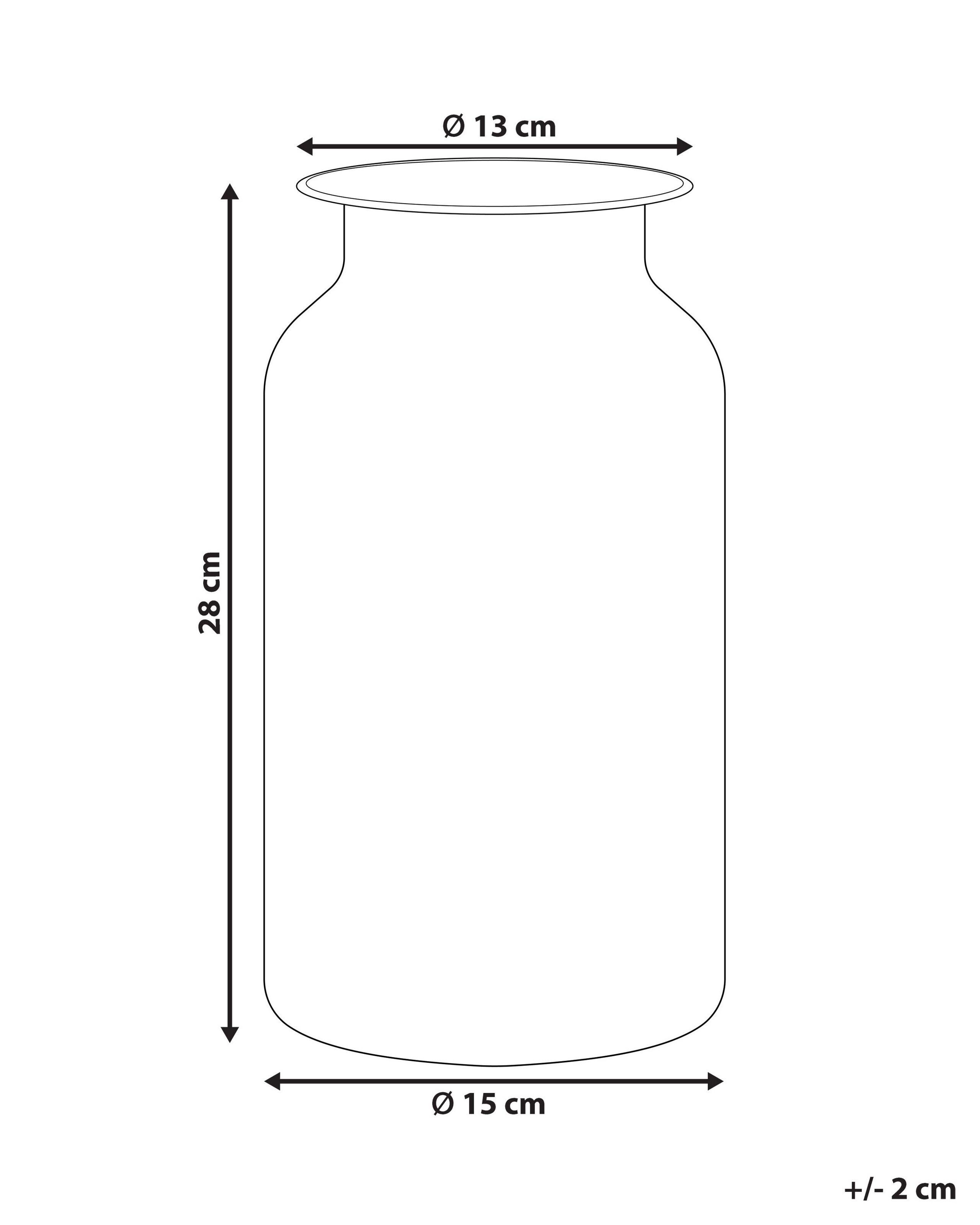 Beliani Vaso da fiori en Vetro Moderno BHATURE  