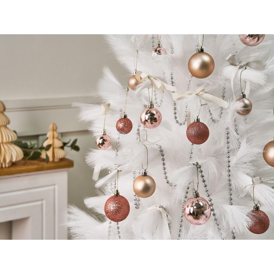 Beliani Set di 60 palline decorative en Materiale sintetico Classico TYIN  