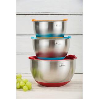 Genius Ensemble de bols en acier inoxydable avec couvercle 6 pièces  