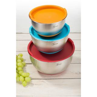 Genius Ensemble de bols en acier inoxydable avec couvercle 6 pièces  