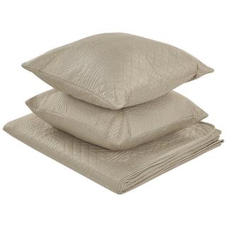 Beliani Couvre-lits avec coussins en Polyester SHUSH  