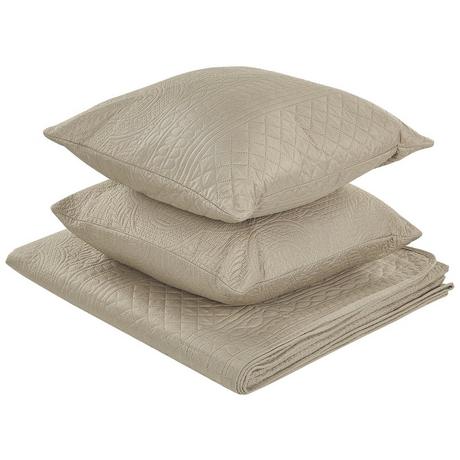 Beliani Couvre-lits avec coussins en Polyester SHUSH  