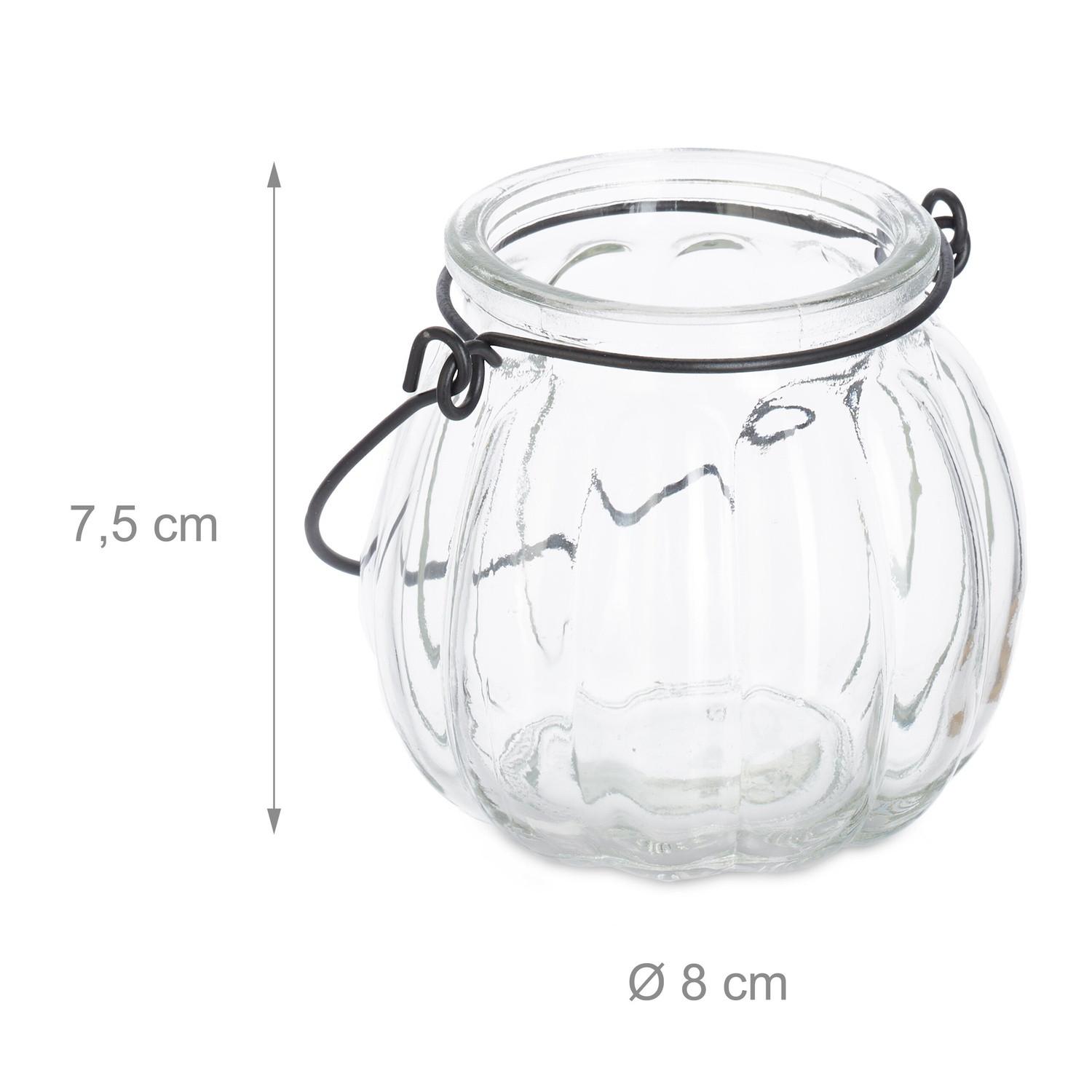 Northix Ensemble de 12 lanternes à bougies en verre  