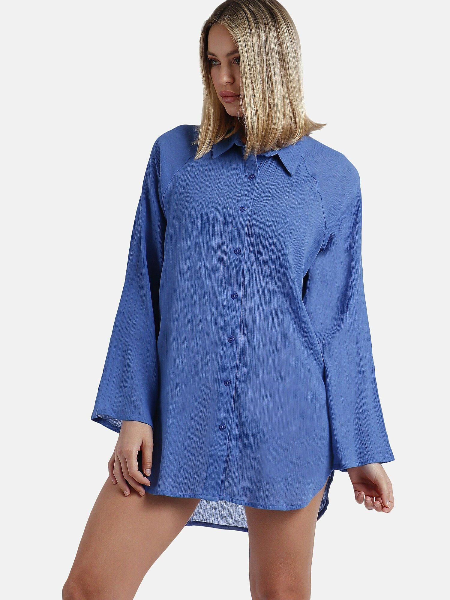 Image of Sommertunika Hemd Playa Unisex Blau XL