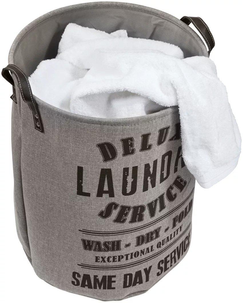 diaqua Bac à linge Laundry Service gris  