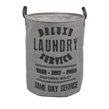 Wäschekorb Laundry Service hellgrau