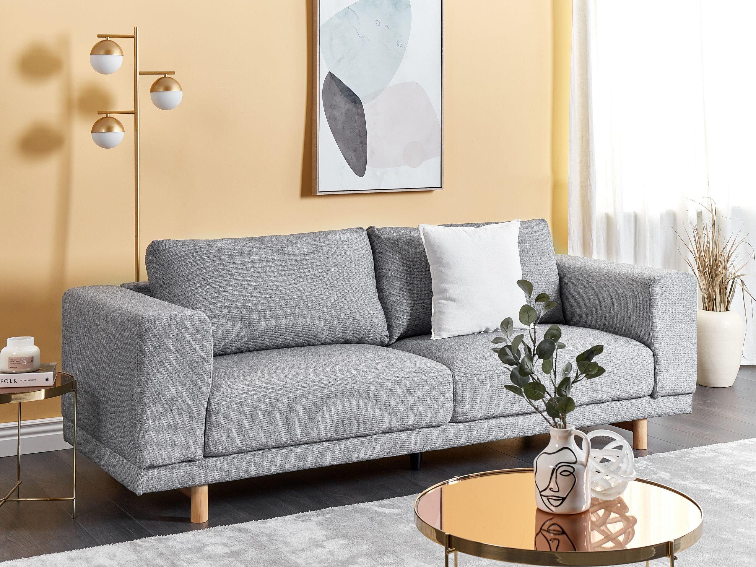 Beliani 3 Sitzer Sofa aus Polyester Modern NIVALA  