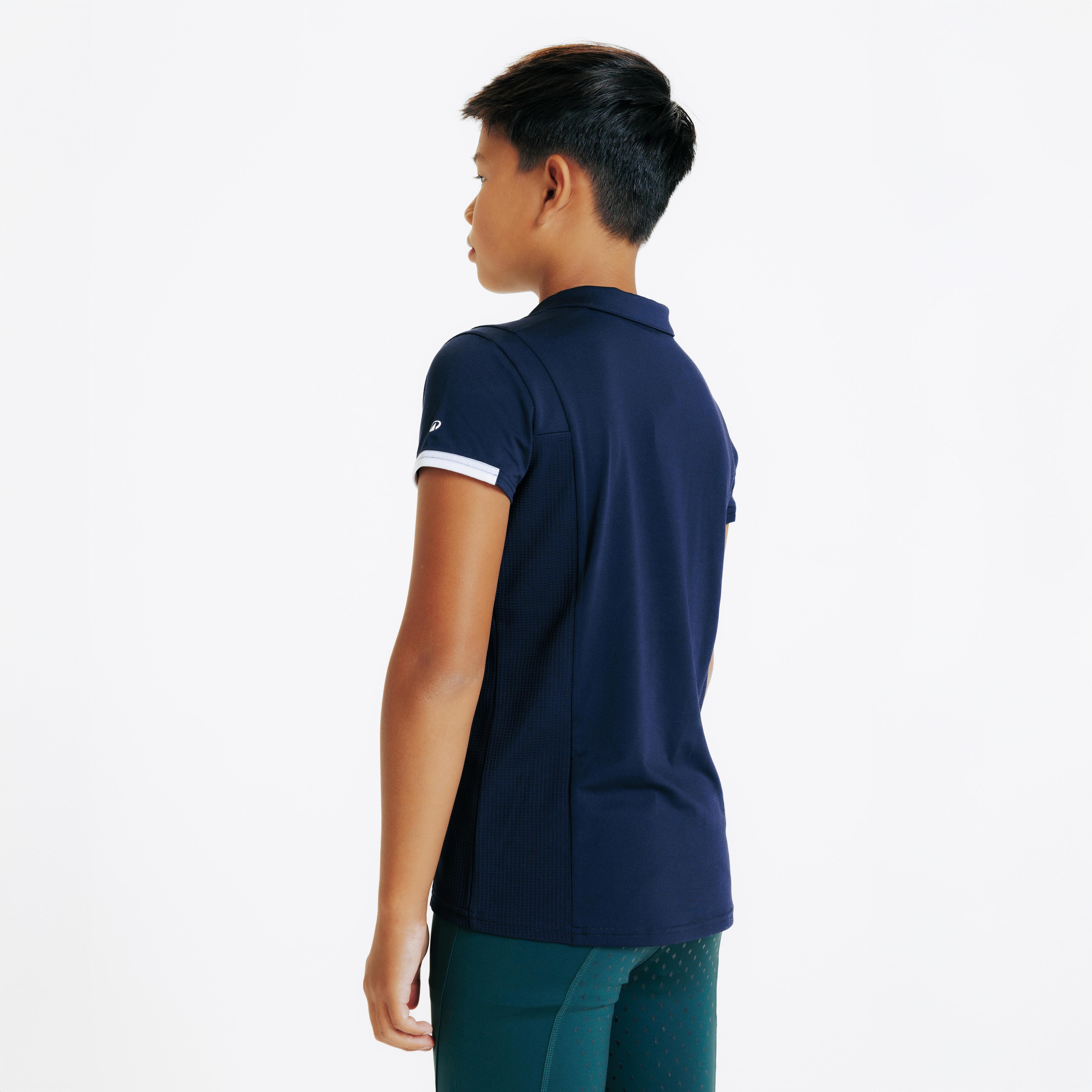 FOUGANZA  Polo-Shirt kurzarm Reiten Polyester 