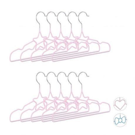 B2X Grucce per abiti per bambini - set da 10  