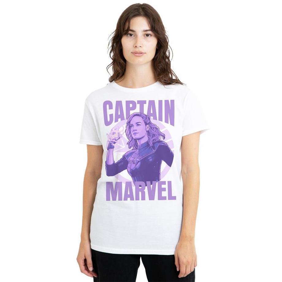 Captain Marvel Bedrucktes T-Shirt  