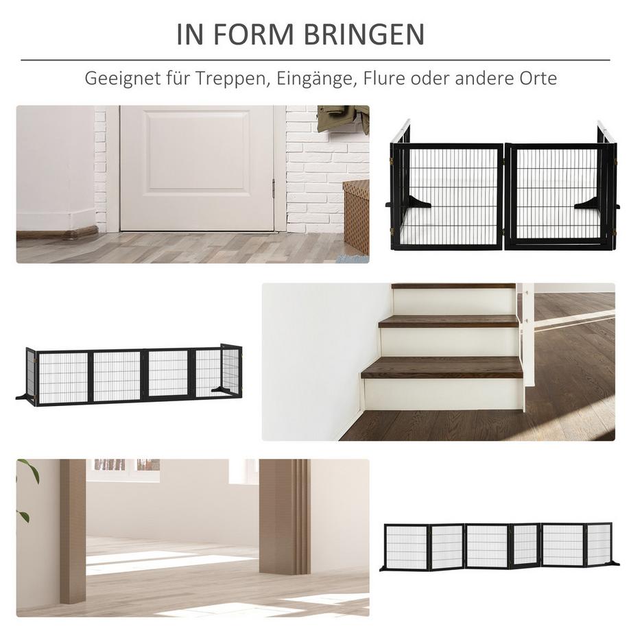 PawHut  Hunde-Absperrgitter 