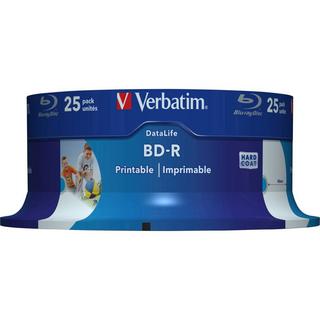 Verbatim  Blu-ray BD-R SL Rohling 25 GB 25 St. Spindel Bedruckbar, Antikratzbeschichtung 