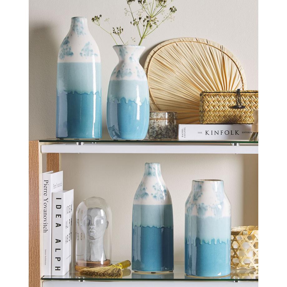 Beliani Vase à fleurs en Grès Scandinave CALLIPOLIS  