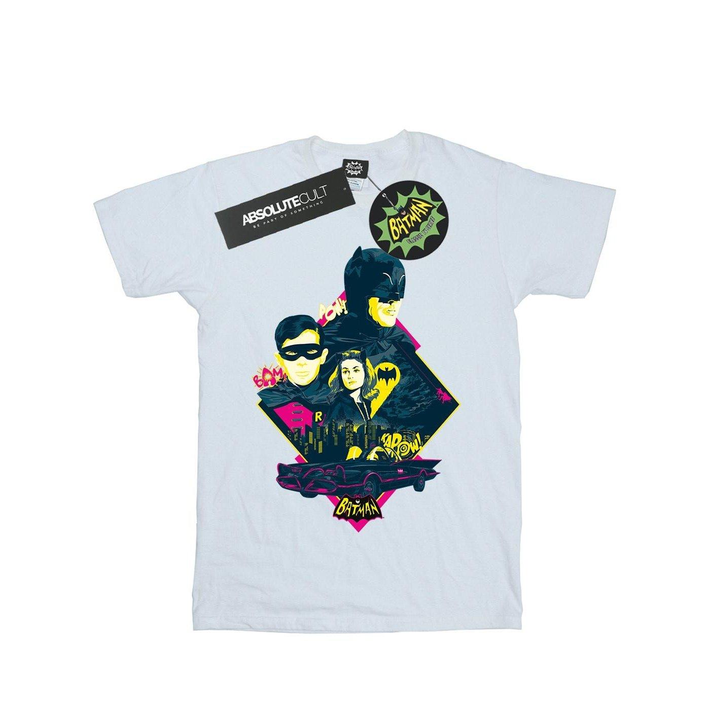 Image of Batman Tv Series Character Pop Art Tshirt Mädchen Weiss 128