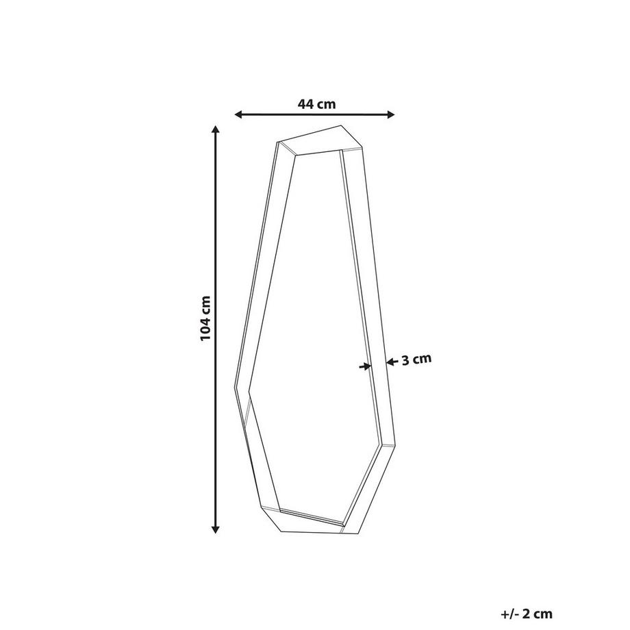 Beliani Wandspiegel aus MDF-Platte Modern CHANU  