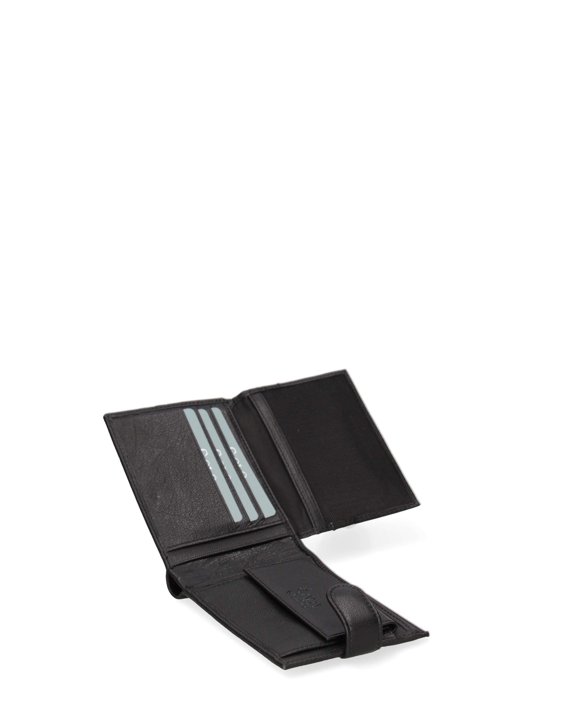 Solo Soprani Portefeuille avec Fermeture à Bouton Pression  