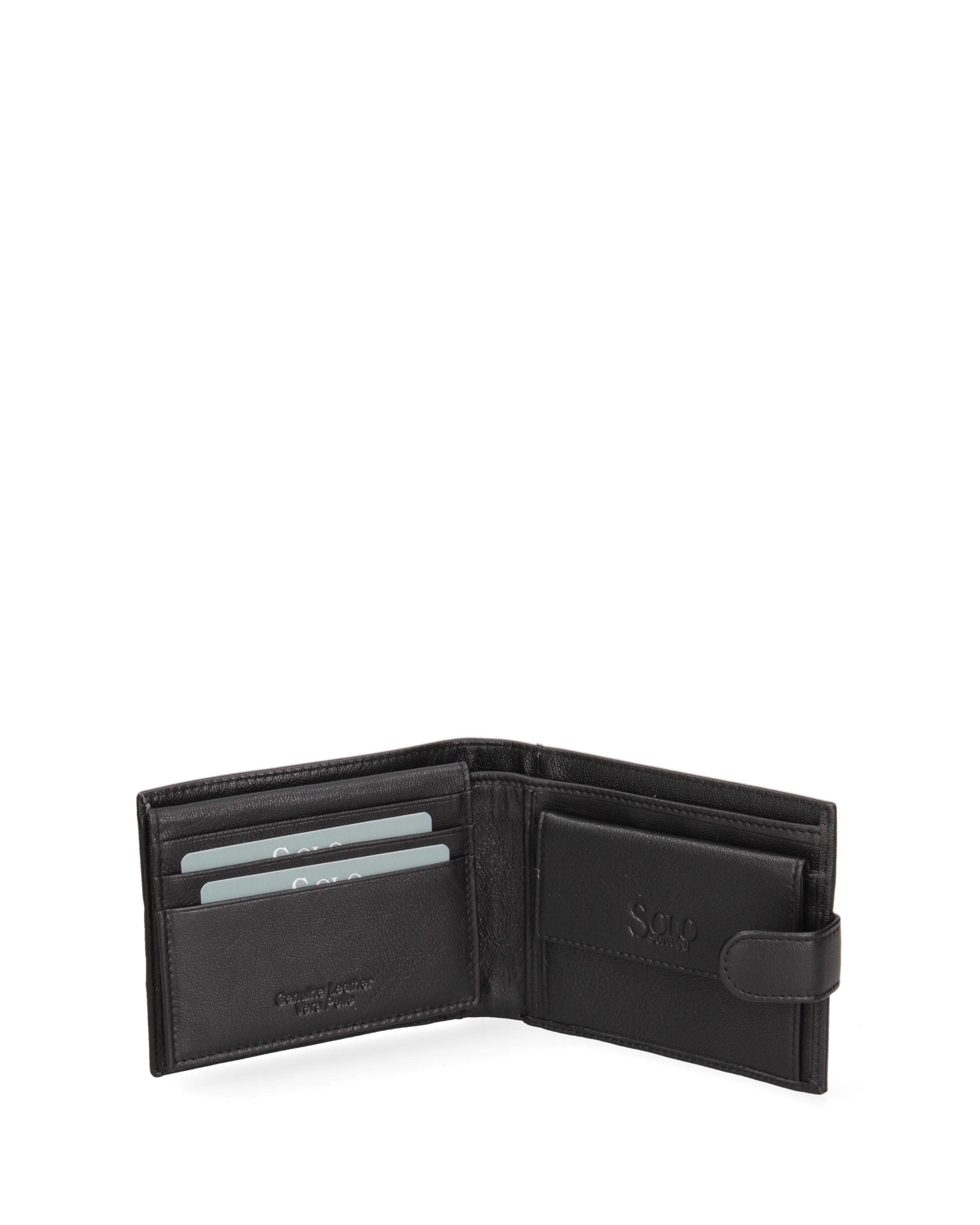 Solo Soprani Portefeuille avec Fermeture à Bouton Pression  