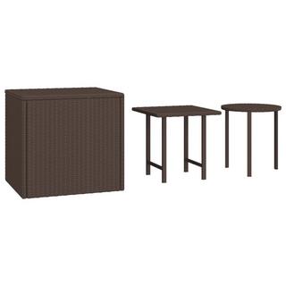 VidaXL Garten beistelltisch poly-rattan  