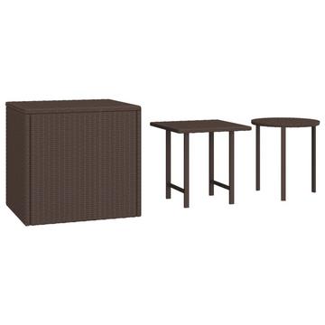 Garten beistelltisch poly-rattan