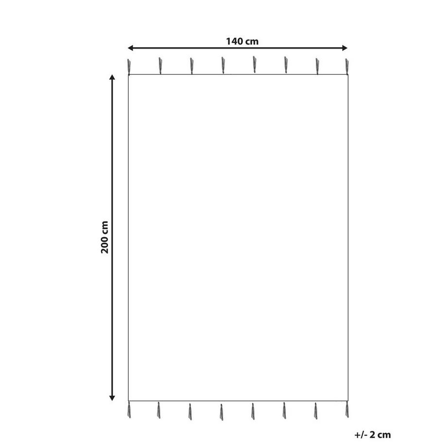 Beliani Kinderteppich aus Baumwolle Boho ALAKOL  