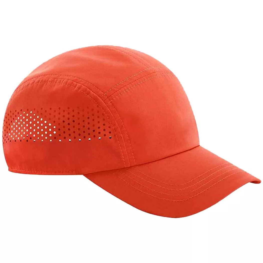 Beechfield - Technical BaseballMütze Laufen, für Herren, Rot Bunt, One Size