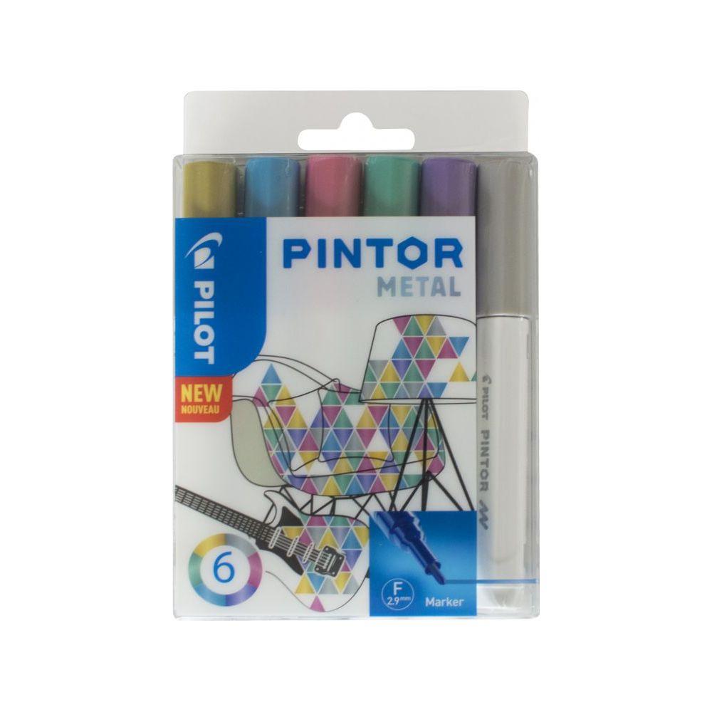 Pilot PILOT Marker Set Pintor 1.0mm 6 Farben metallic  