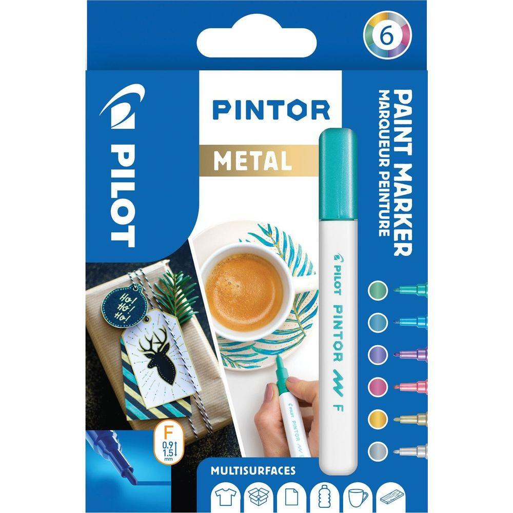 Pilot PILOT Marker Set Pintor 1.0mm S6/0517443 6 Farben metallic  