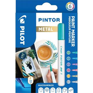 Pilot PILOT Marker Set Pintor 1.0mm 6 Farben metallic  