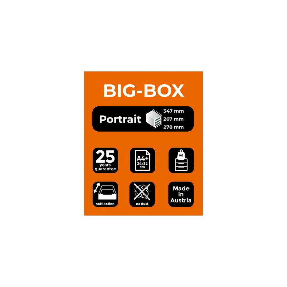 Exacompta Module de classement Big Box 4 tiroirs Office  