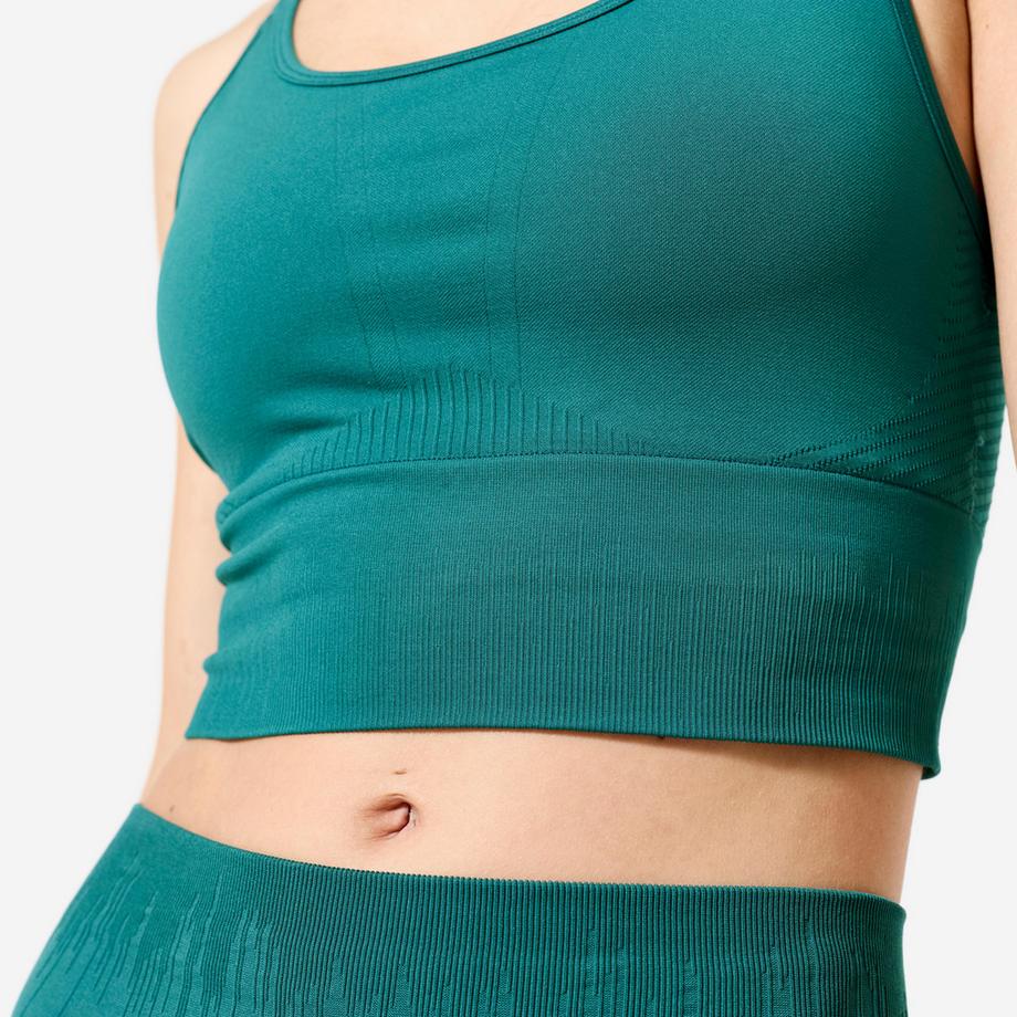 DECATHLON Reggiseno sportivo crop supporto leggero  