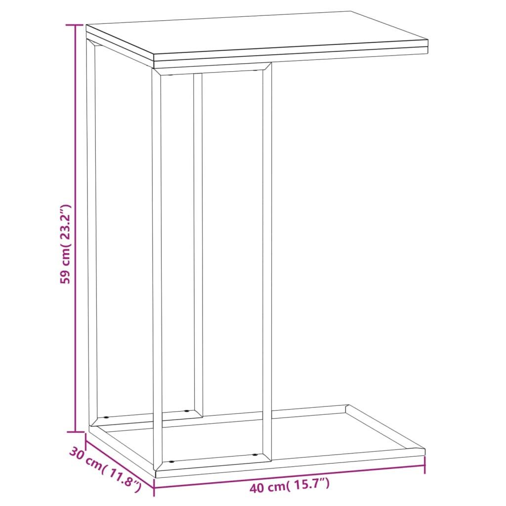 VidaXL Table d'appoint bois d'ingénierie  