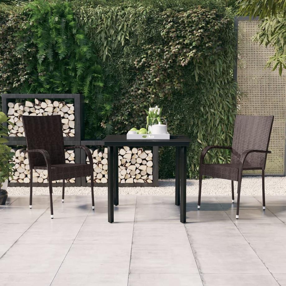 VidaXL Garten essgruppe poly-rattan  