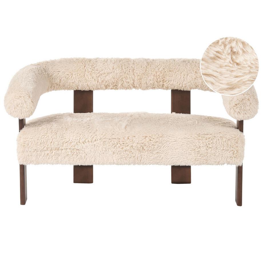 2 Sitzer Sofa aus Webpelz Retro ILBRO