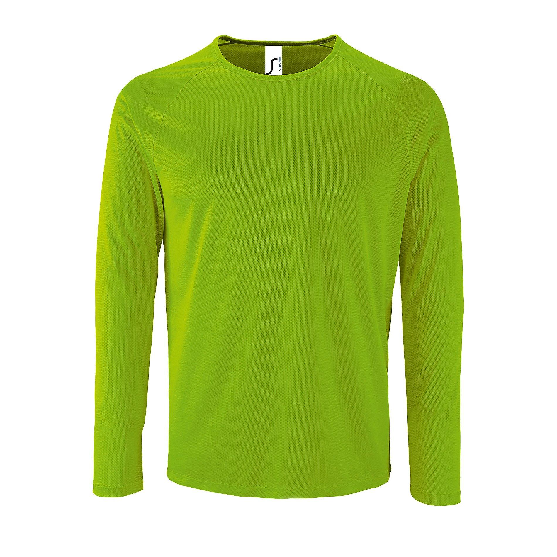 Image of Performance Tshirt Sporty, Langärmlig Unisex Grün M