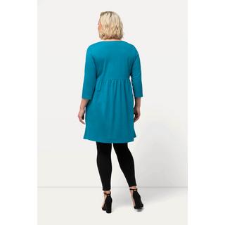 Ulla Popken  Longshirt, A-Linie, Carree-Ausschnitt, 3/4-Arm 