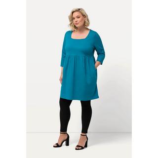 Ulla Popken  Longshirt, A-Linie, Carree-Ausschnitt, 3/4-Arm 